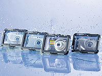 Somikon Kamera-Tauchgehäuse mit Objektivführung (max. 95 x 62 x 20 mm); UHD-Action-Cams UHD-Action-Cams UHD-Action-Cams UHD-Action-Cams 