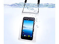 Somikon Wasserdichte Universal-Tasche für Smartphone bis 5,3 Zoll; Displayfolien Displayfolien Displayfolien 