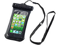 Somikon hochwertige Wasserdichte Tasche für iPhone 4/4s/5/5s/5c; Displayfolien Displayfolien 