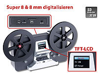 Somikon HD-XL-Film-Scanner & -Digitalisierer für Super 8 & 8 mm, bis 7'-Rollen; Dia- & Negativ-Scanner Dia- & Negativ-Scanner Dia- & Negativ-Scanner Dia- & Negativ-Scanner 