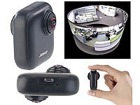 Somikon 360°-Panorama-Kamera für Android-OTG-Smartphones, 2K, YouTube Live; Mini-2K-Kameras für Smartphones 