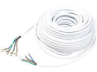 Somikon Kabel für Video-Türsprechanlage VSA-400, 4-adrig, 15 m; WLAN-Video-Türklingeln mit App-Kontrolle und Nachtsicht WLAN-Video-Türklingeln mit App-Kontrolle und Nachtsicht 