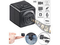 Somikon Ultrakompakte HD-Videokamera mit Bewegungs-Erkennung, Magnet-Halterung; Full-HD-Kugelschreiber-Kameras Full-HD-Kugelschreiber-Kameras 