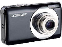 Somikon Digitalkamera DC-128.s mit 15 MP, 5x opt. Zoom, Stabilisator; Full-HD-Kugelschreiber-Kameras 