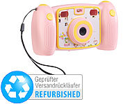 Somikon Kinder-Full-HD-Digitalkamera, 2. Objektiv Versandrückläufer; Unterwasser Kamera-Hüllen 
