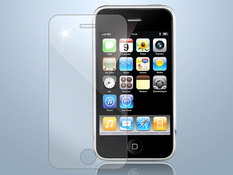 ; Displayfolie (iPhone 4/4S), Mini-Kamerastative Displayfolie (iPhone 4/4S), Mini-Kamerastative 