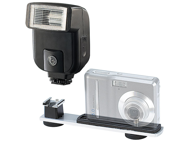 ; Aufsteckblitze für Spiegelreflex Kameras, Kompaktkameras, DSLR und DSLM Kameras mit Blitzauslösern 