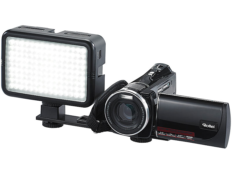 ; LED-Ringlichter mit Smartphone-Halterung und Fernauslöser, Dreibein Kamera Stative 