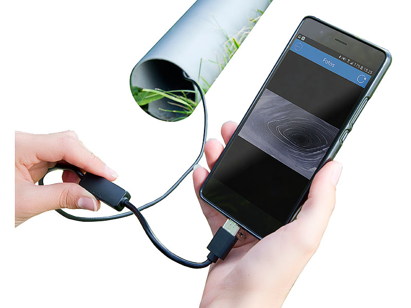 ; Endoskopkameras (HD, mit Monitor), WLAN-HD-Endoskopkameras für iOS- & Android-Smartphones 