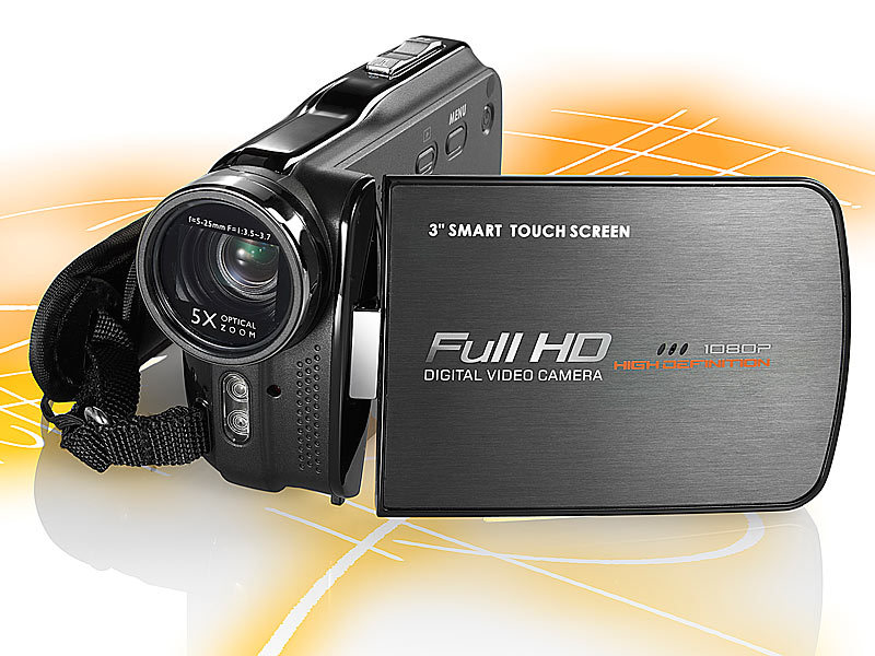; 4K-UHD-Camcorder mit Touch-Display, Micro-Videokameras & Webcams 