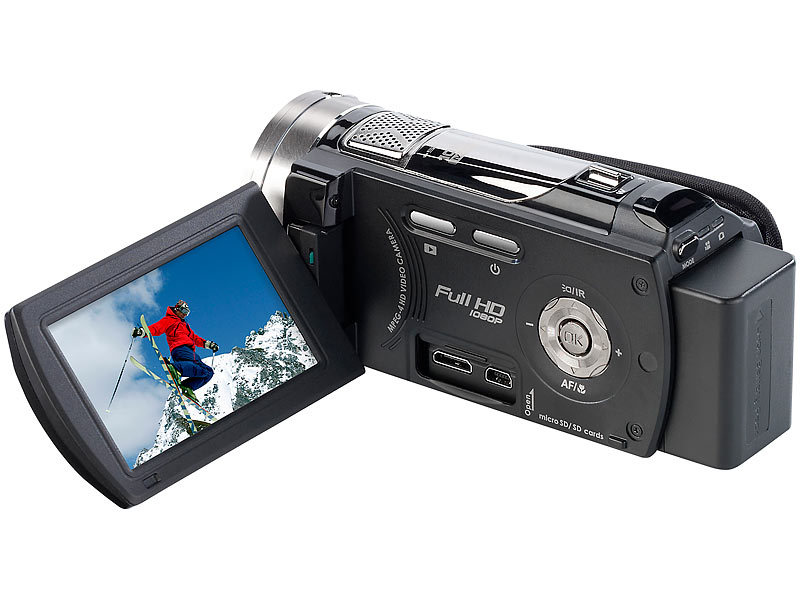 ; 4K-UHD-Camcorder mit Touch-Display 