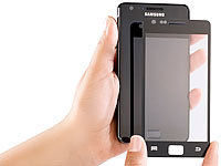 Somikon Display-Schutz für Samsung Galaxy S2 aus gehärtetem Echtglas; Displayfolien (Samsung) 