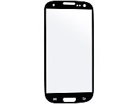Somikon Displayschutz für Samsung Galaxy S3 aus gehärtetem Echtglas; Displayfolien (Samsung)