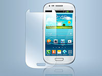 Somikon Displayschutz Samsung Galaxy S3 mini gehärtetes Echtglas, 9H; Displayfolien (Samsung) Displayfolien (Samsung) 