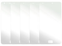 Somikon Displayschutzfolie für Samsung Galaxy S2, glasklar 5er-Set; Displayfolien 