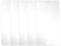 Somikon Display-Schutzfolie matt Samsung Galaxy S2 (5er-Set); Displayfolien 