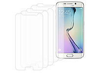Somikon Displayschutzfolie für Samsung Galaxy S6, glasklar, 5er-Set