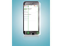 Somikon Smart-Glas Displayschutz für iPhone 6 und 6s, Härtegrad 9H; Displayfolien Displayfolien 
