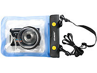 Somikon Unterwasser-Kameratasche XL mit Objektivführung Ø 55 mm; Action-Cams Full HD Action-Cams Full HD 