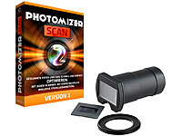Somikon DSLR-Objektiv-Aufsatz zum Digitalisieren von Dias/Negativen; Dia- & Negativ-Scanner Dia- & Negativ-Scanner 
