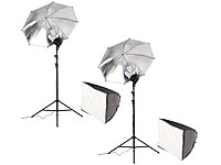 Somikon Softbox mit zusätzlichem Reflektorschirm, 2er-Set; Foto-Lichtzelte mit Fotolampen Foto-Lichtzelte mit Fotolampen Foto-Lichtzelte mit Fotolampen Foto-Lichtzelte mit Fotolampen