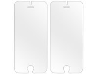 Somikon 2er-Set Displayschutz für Apple iPhone 6, 6s, gehärtetes Echtglas (9H); Displayfolien (Samsung) Displayfolien (Samsung) Displayfolien (Samsung) 