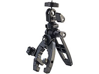 Somikon Tripod Mini-Dreibein-Stativ mit Kugelgelenk und Klemmfunktion; Selfie-Sticks mit Fernauslösern per Bluetooth Selfie-Sticks mit Fernauslösern per Bluetooth