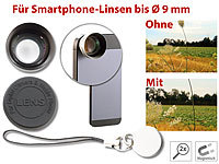 Somikon Magnetisches Teleobjektiv für Smartphones, 2x-Vergrößerung; Smartphone-Vorsatz-Linsen-Sets mit Weitwinkeln, Makros, Fischaugen & LED-Ringen Smartphone-Vorsatz-Linsen-Sets mit Weitwinkeln, Makros, Fischaugen & LED-Ringen Smartphone-Vorsatz-Linsen-Sets mit Weitwinkeln, Makros, Fischaugen & LED-Ringen Smartphone-Vorsatz-Linsen-Sets mit Weitwinkeln, Makros, Fischaugen & LED-Ringen