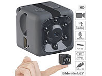 Somikon HD-Micro-Videokamera & Webcam, HD 720p, mit Bewegungserkennung & Akku; Wasserdichte UHD-Action-Cams mit Webcam-Funktion Wasserdichte UHD-Action-Cams mit Webcam-Funktion 