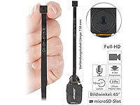 Somikon Mobile Full-HD-Knopf-Sicherheitskamera mit Akku, Mikrofon, H.264; UHD-Action-Cams UHD-Action-Cams UHD-Action-Cams UHD-Action-Cams 