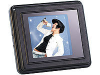 Somikon Digitales Mini-Fotoalbum mit Farb-LCD-Display (3,8 cm); Foto-Rahmen 