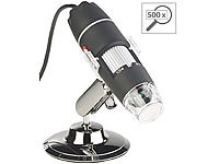 Somikon Digitales USB-Mikroskop mit Kamera & Ständer, 1.600-fache Vergrößerung