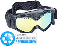 Somikon Premium Skibrille mit integrierter HD-Action-Cam (Versandrückläufer); Ski Brillen mit Video Kameras 