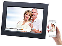 Somikon WLAN-Bilderrahmen mit 25,7-cm-IPS-Touchscreen & weltweitem Bild-Upload; Foto-, Negativ- & Dia-Scanner Foto-, Negativ- & Dia-Scanner Foto-, Negativ- & Dia-Scanner Foto-, Negativ- & Dia-Scanner 