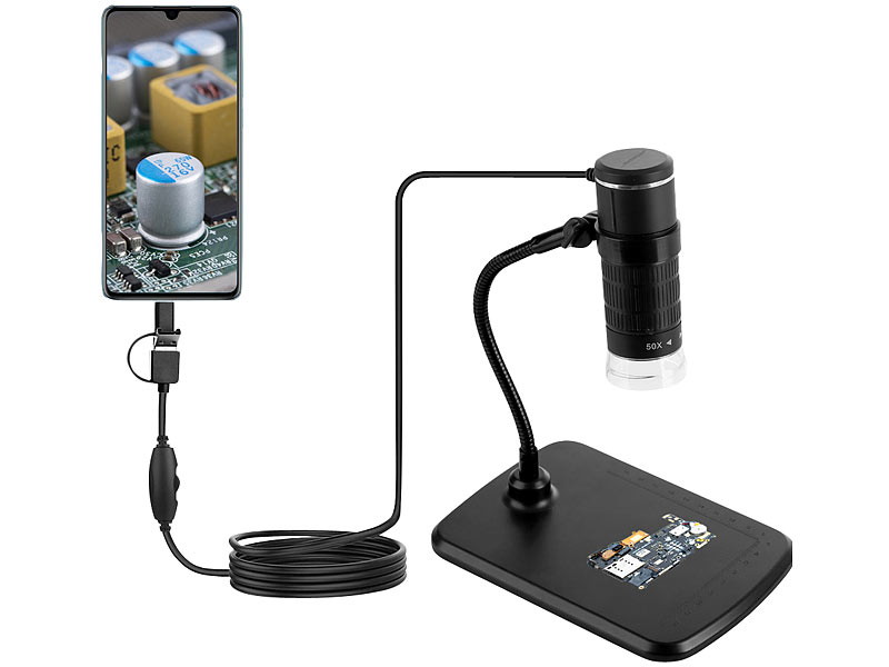 ; Endoskopkameras für PC & OTG Smartphones, WLAN-HD-Endoskopkameras für iOS- & Android-Smartphones 