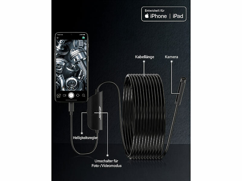 ; Endoskopkameras für PC & OTG Smartphones, Endoskopkameras (HD, mit Monitor)WLAN-HD-Endoskopkameras für iOS- & Android-Smartphones Endoskopkameras für PC & OTG Smartphones, Endoskopkameras (HD, mit Monitor)WLAN-HD-Endoskopkameras für iOS- & Android-Smartphones 