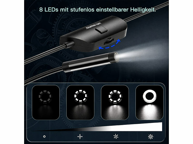; Endoskopkameras für PC & OTG Smartphones, Endoskopkameras (HD, mit Monitor)WLAN-HD-Endoskopkameras für iOS- & Android-Smartphones Endoskopkameras für PC & OTG Smartphones, Endoskopkameras (HD, mit Monitor)WLAN-HD-Endoskopkameras für iOS- & Android-Smartphones 