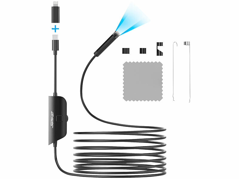 ; Endoskopkameras für PC & OTG Smartphones, Endoskopkameras (HD, mit Monitor)WLAN-HD-Endoskopkameras für iOS- & Android-Smartphones Endoskopkameras für PC & OTG Smartphones, Endoskopkameras (HD, mit Monitor)WLAN-HD-Endoskopkameras für iOS- & Android-Smartphones 