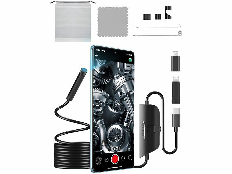 ; Endoskopkameras für PC & OTG Smartphones, Endoskopkameras (HD, mit Monitor)WLAN-HD-Endoskopkameras für iOS- & Android-Smartphones Endoskopkameras für PC & OTG Smartphones, Endoskopkameras (HD, mit Monitor)WLAN-HD-Endoskopkameras für iOS- & Android-Smartphones 