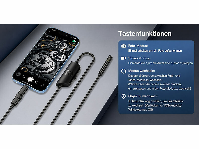 ; Endoskopkameras für PC & OTG Smartphones Endoskopkameras für PC & OTG Smartphones 