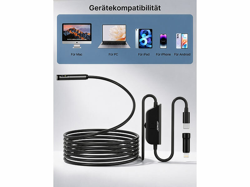 ; Endoskopkameras für PC & OTG Smartphones Endoskopkameras für PC & OTG Smartphones 