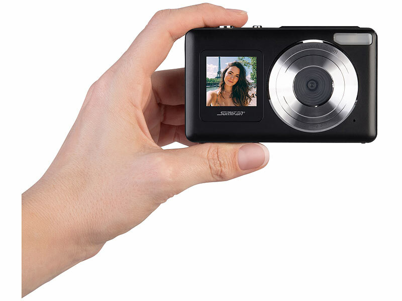 ; Full-HD-Digitalkamera mit 2 Displays Full-HD-Digitalkamera mit 2 Displays