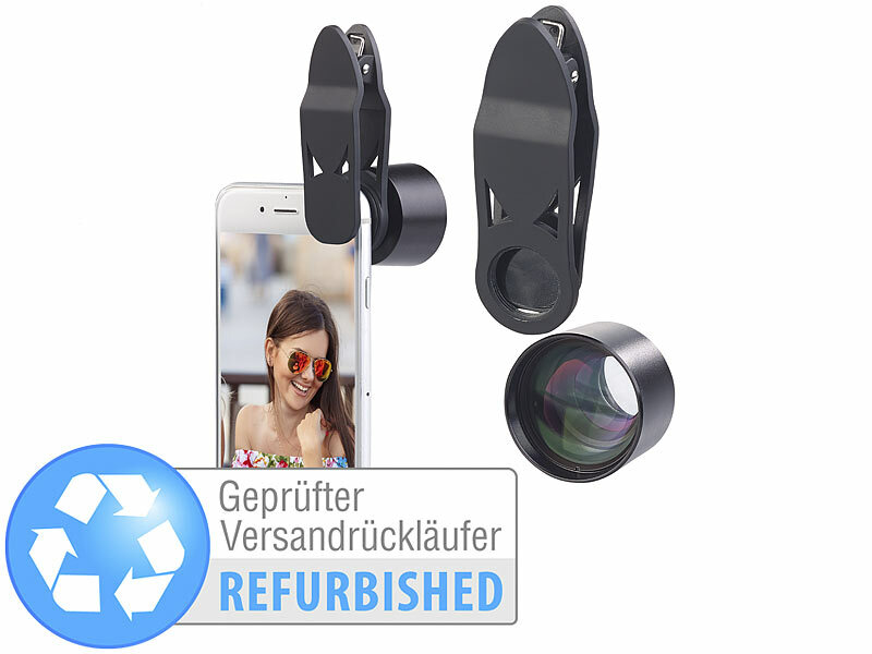 ; Vorsatz-Tele-Objektiv mit Smartphone-Stativ Vorsatz-Tele-Objektiv mit Smartphone-Stativ Vorsatz-Tele-Objektiv mit Smartphone-Stativ