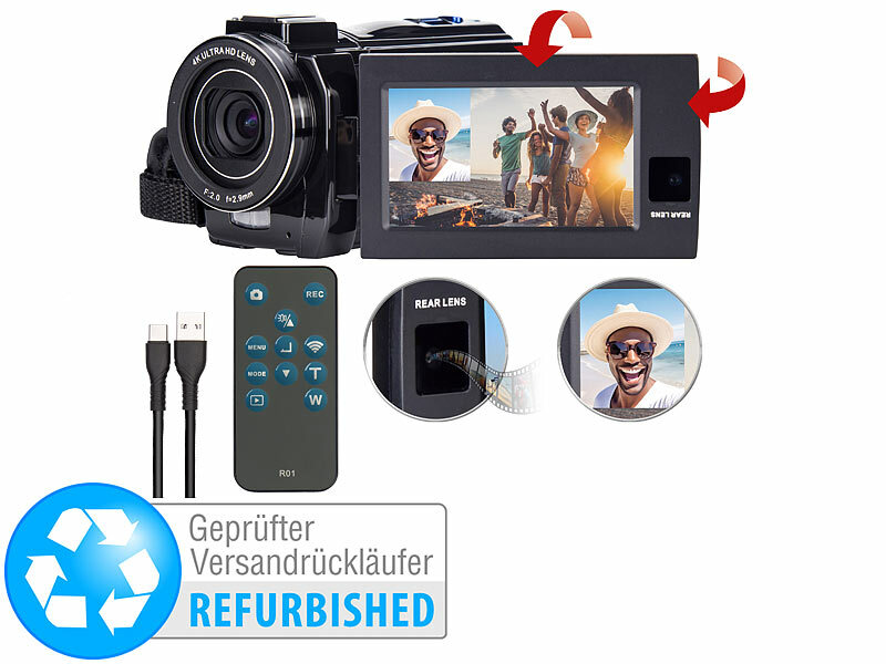 ; Digitalkameras, 4K-UHD-Camcorder mit Touch-Display Digitalkameras, 4K-UHD-Camcorder mit Touch-Display Digitalkameras, 4K-UHD-Camcorder mit Touch-Display 