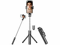 Somikon Selfiestick, Smartphone-Stativ mit Bluetooth